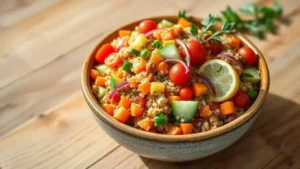 Salada de Quinoa com Legumes