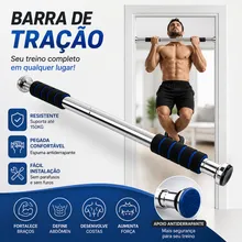 Barra de Porta em Aço Inox 60–100 cm
