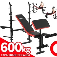 Estação de Musculação Banco para Supino com Encosto Ajustável