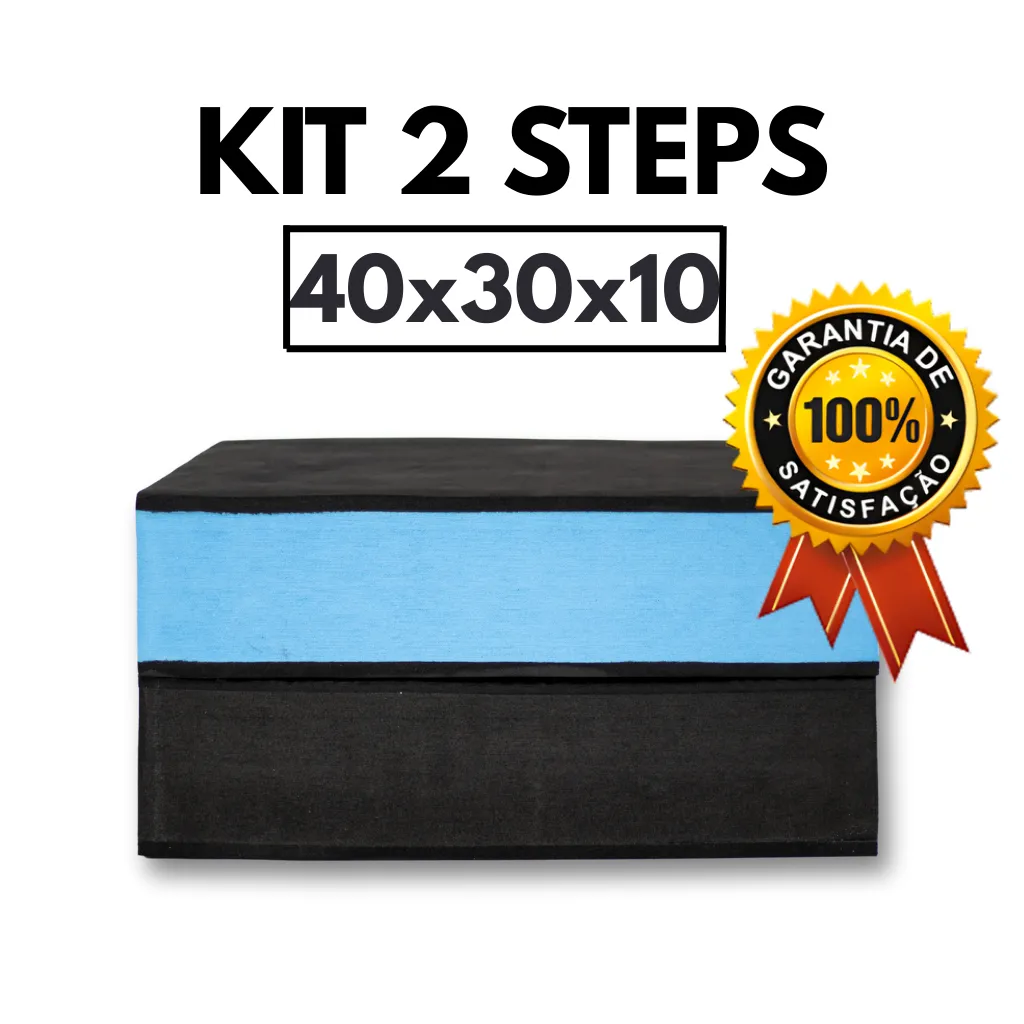 Kit com 2 steps 40 × 30 × 10 cm