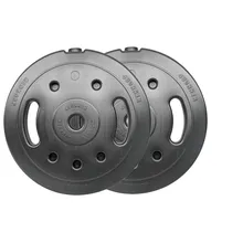 Anilha de polietileno de 5kg para treino de musculação em casa