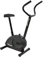 Bicicleta ergométrica Polimet BP-770 preta para treino cardiovascular em casa