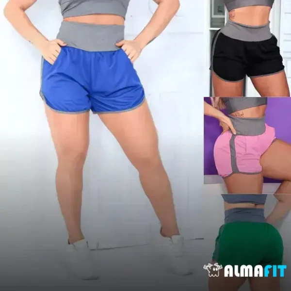 O Short Running para Academia e Treinos Confortável Dry Fit, com sua capacidade de secar rapidamente e manter a pele seca, oferece frescor e confort durante os treinos mais intensos, além de incluir bolsos laterais práticos para armazenar objetos pequenos.