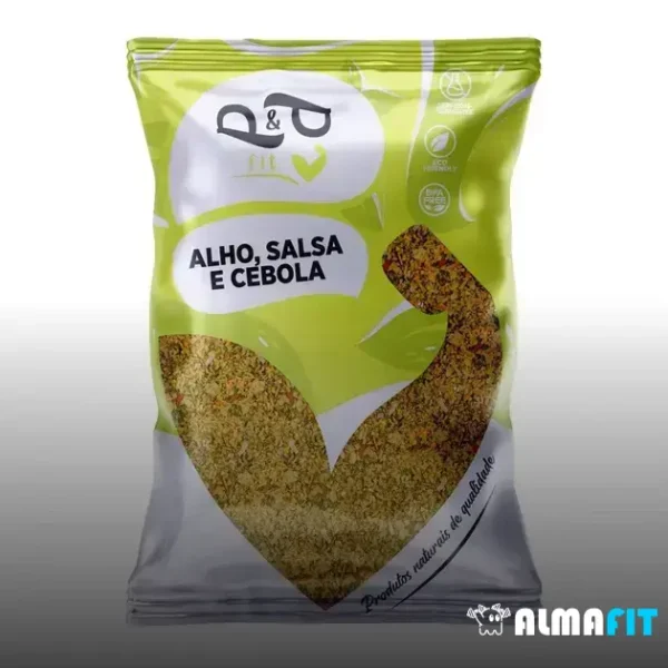 "Descubra o sabor perfeito com o Tempero Cebola, Alho, Salsa - 100g - P&P, uma combinação equilibrada que une o frescor da salsa, o aroma marcante da cebola e o sabor intenso do alho, ideal para elevar o sabor de carnes, saladas e muito mais."