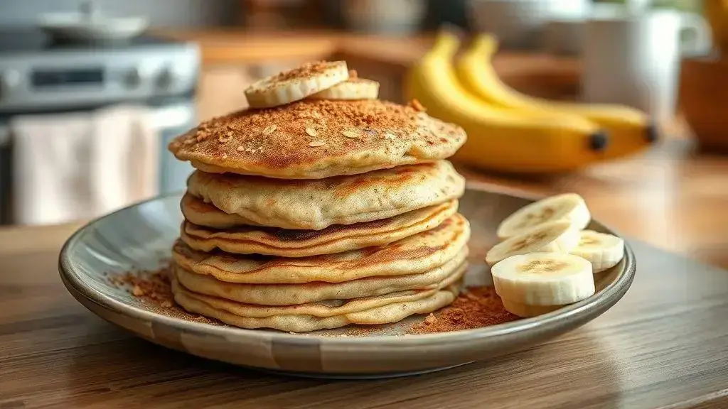 Panqueca Fit de Aveia e Banana